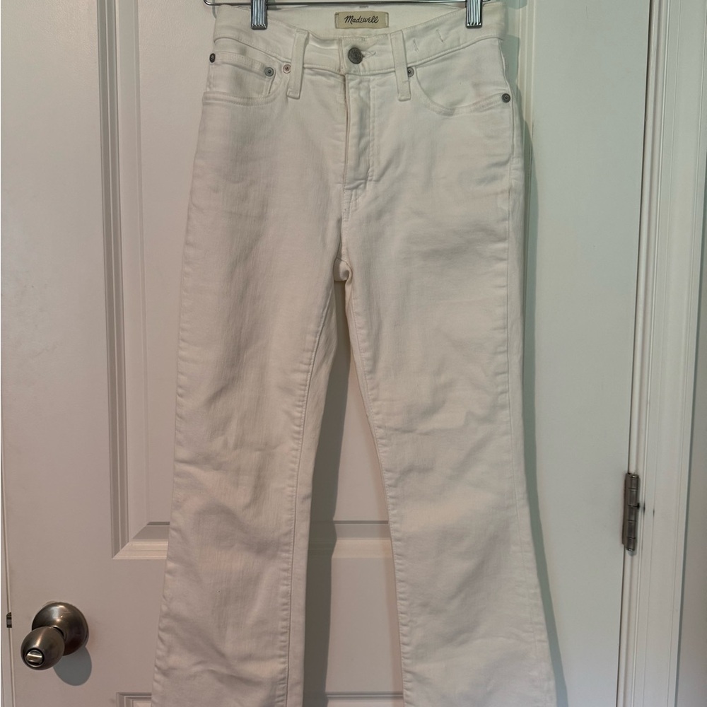 Madewell White Cali Demi-Boot Jeans
